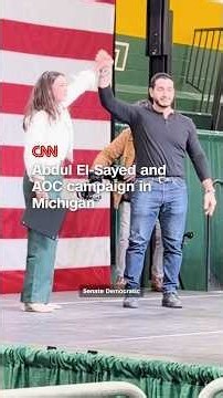 Abdul El-Sayed and AOC campaign in Michigan