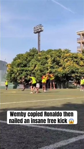 Wemby looked like Christiano Ronaldo here 😳