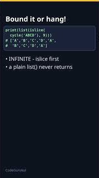 itertools.cycle: loop forever | Python #shorts