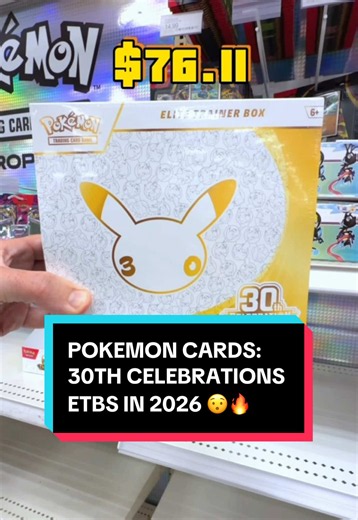 Was It Worth It 😯 Pokemon’s 30th Celebrations Elite Trainer Box in the wild at Target! Today’s goal is still the hunt for RGB Mew. Let me know which of the Pokemon games was your very first in the comments. PS. Happy 30 years everyone and thank you to everyone who’s subbed for being here on the road to 500k! #pokemon30thcelebrations #pokemoncards #pokemoncardsopening #pokemon #pokemoncommunity