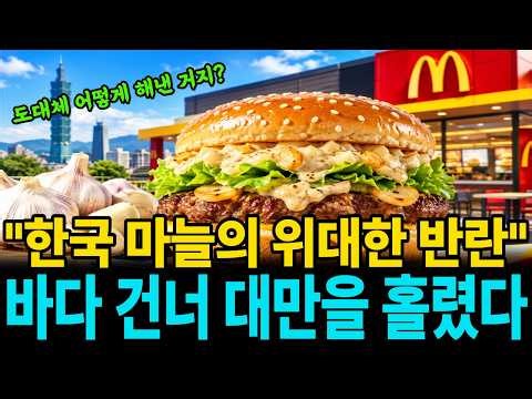 '한국 소스가 메뉴판에?' 빅맥 받아 팔던 한국 맥도날드가 대만 메뉴판에 버거를 올린 진짜 이유