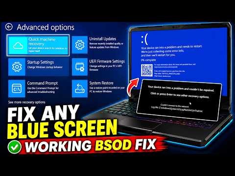 NEW Update! How to Fix BLUE & BLACK Screen Error in Windows 11 (100 % Working BSOD Fix)