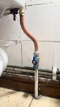 Bending copper pipe to replace a toilet flexible hose! #asmr #shorts #diy #plumber #subscribe #tools