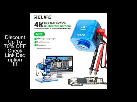 RELIFE MC2 Multi-function Multimeter Camera Dual-screen Synchronous Display,4K/1080P HDMI Output Ada