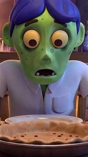Where is My Pie? 🥧 Papa Zombie At Dinner #shorts #halloween #kidssongs