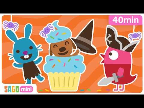 Sago Mini Halloween Compilation 👻🎃🍬 | 40 Minutes of Costumes, Songs & Games