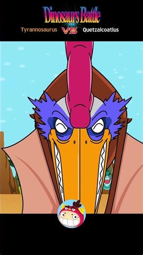 T-Rex VS Quetzalcoatlus #dinosaur #battle #forkids #redmon