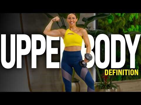 30 MIN UPPER BODY PUMP Workout | Dumbbell Definition
