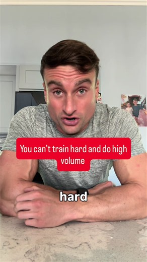 You can’t train hard and do high volume at the same time. Whenever I say I program low volume, people say, ‘I do both, high volume and training hard.’ You don’t. It’s not possible. If you have 3 to 4 sets of an exercise, then 3 or 4 more exercises for the same body part after that, your body knows it has to get through the rest of that workout. So it holds something back, every set. You’re not training at your max effort, you’re training at whatever you can sustain across everything you’ve still