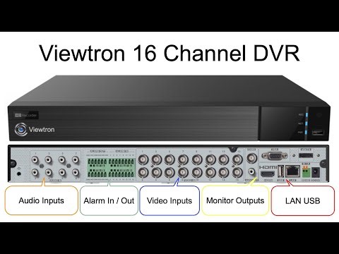 16 Channel DVR: Viewtron Hybrid Supports All Cameras - Analog CCTV to 8MP / 4K (VT-DVR-16)