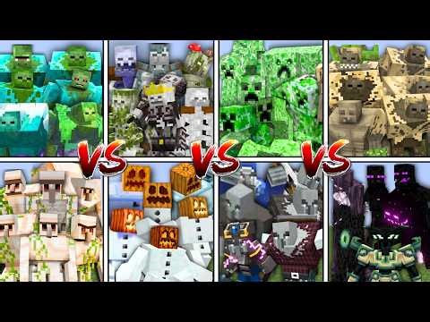 ALL MUTANT MOBS 6v6 TOURNAMENT in MINECRAFT MOB BATTLE