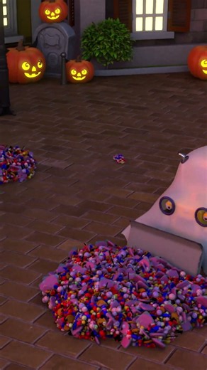 Billy the Bulldozer Collects Halloween Candy!