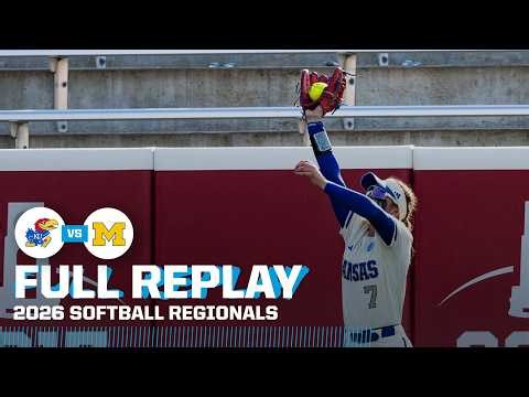WALK-OFF! Kansas vs. Michigan: 2026 NCAA softball regional | FULL REPLAY