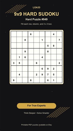 Hard Sudoku Challenge #049