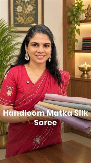 Handloom Matka Silk Saree | templedesigner.com