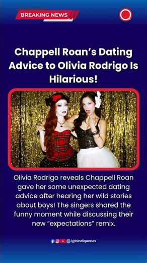 Chappell Roan’s Dating Advice to Olivia Rodrigo Is Hilarious! #OliviaRodrigo #ChappellRoan