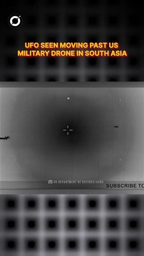 UFOs Caught On Camera moving past US Military drone in South Asia #shorts #alien #trending
