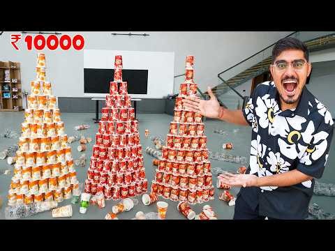 Making Highest Paper Cup Tower | पेपर कप से कितना ऊँचा टावर बन पाएगा? 24V-24H Challenge