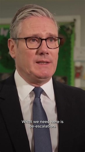 UK PM Starmer says no threat from Iran on Britain, calls for de-escalation | AJ #shorts