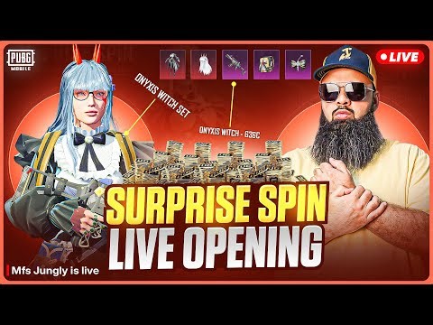 LIVE VERTICAL 🔥 Surprise Onyxis Witch Set & G36C Gun Skin Lucky Spin 🎁 PUBG Mobile Crate Opening