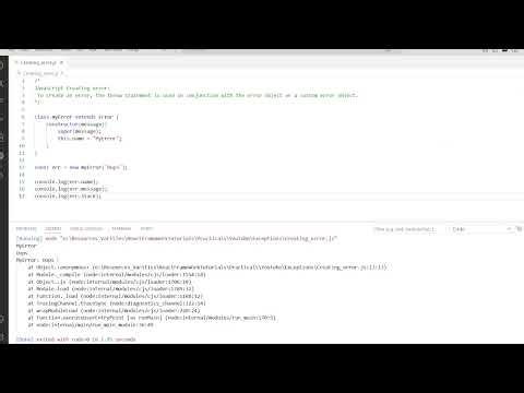 JavaScript Creating error