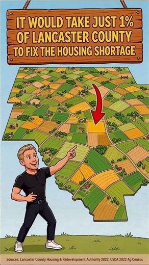 Lancaster PA needs 18000 homes!