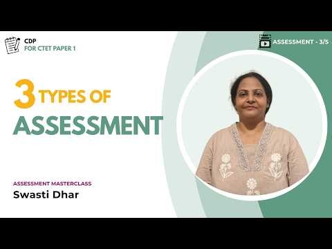 Diagnostic, Formative & Summative Assessment | CTET CDP | Assessment Masterclass #3