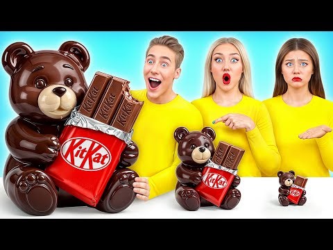 Großer, Mittlerer und Kleiner Teller Challenge | Fantastische Essens Challenges von Multi DO