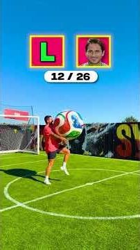 Giant Football Alphabet Challenge 🔥⚽️