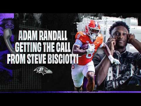 Inside the Ravens' Draft Call to Adam Randall | Baltimore Ravens