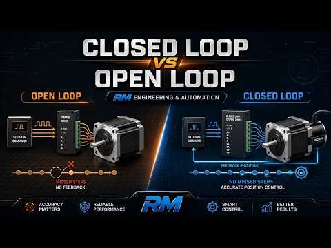 Open-Loop vs Closed-Loop Stepper Motors: What’s the Difference?