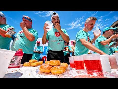 I AM THE DONUT EATING CHAMPION OF THE WORLD... AGAIN! // MAJOR LEAGUE EATING CONTEST