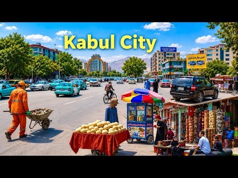 Kabul Walking Tour 🇦🇫 | Inside the Busy Gol-e-Sorkh Intersection