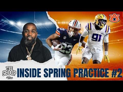 AUBURN SPRING PRACTICE DAY 2: Walter Mathis FLASHING ON DEFENSE 👀 New DL Impact?