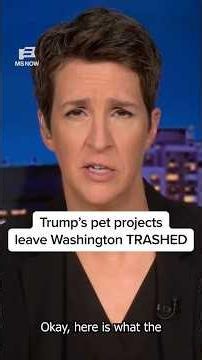 Trump's pet projects leave Washington TRASHED