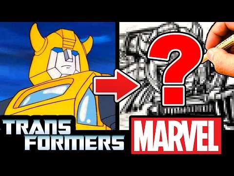 PART 7! MARVEL ARTIST draws 500+ 80s CHARACTERS | Transformers BUMBLEBEE!!!