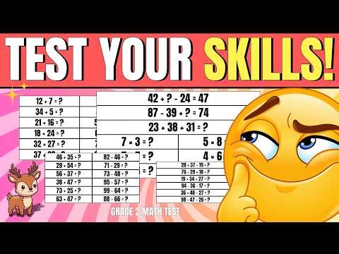 Grade 2 Math Challenge 🧠➕➖✖️ | Addition, Subtraction & Multiplication Quiz for Kids | Safe Place
