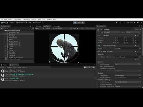 Full Sniper System- Zoom,Ammo,Reload,EnemyDrops+Shooter Template(UNITY6 Demo Character"Read console