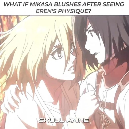 Mikasa's Blush 😳 | "AOT EDIT" | "MIKASA × EREN EDIT" | Push the feeling on x Hotel room