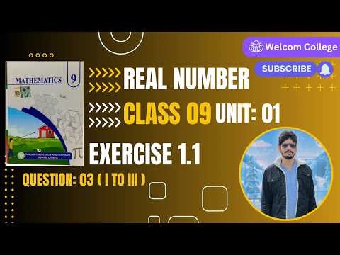 Class 9th Exercise 1.1 Question 3, ( i to iii ) Math New book - PCTB | Rational Number p/q
