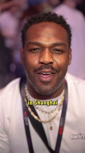 THE GOAT with a message 🙌 #ufcshanghai