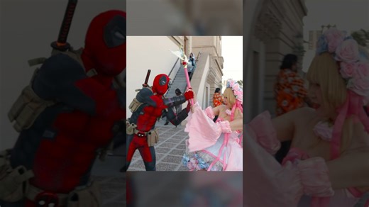 Deadpool takes on a powerful magical girl in this battle