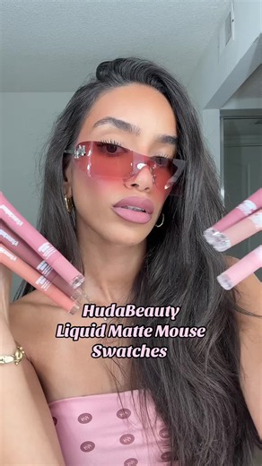swatched them all on my lips so you don’t have to 🤭💋👄 @Huda Beauty #sephora #sephorahaul #sephorareview #makeupreview #hudabeauty @Huda
