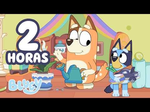 Vecinos ruidosos 📢💙 | 2 HORAS de diversión con los Heeler | Bluey - Español Canal Oficial