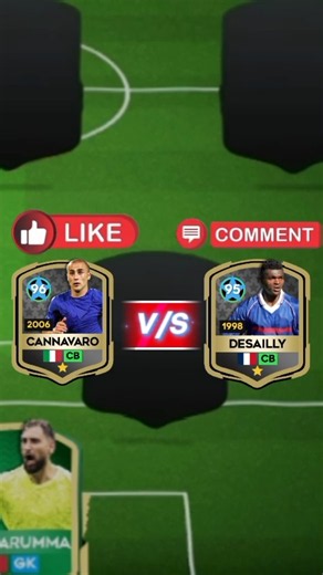 CANNAVARO V/S DESAILLY | #dls26 #ftg #shorts