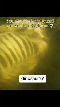 You Can Tell He Found An Ancient Skeleton 💀 #interesting