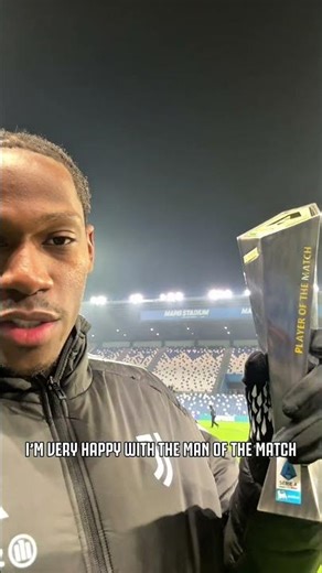 A special message from our MVP!!! 🔥🔥 #SassuoloJuve #SerieA #highlights #football #shorts