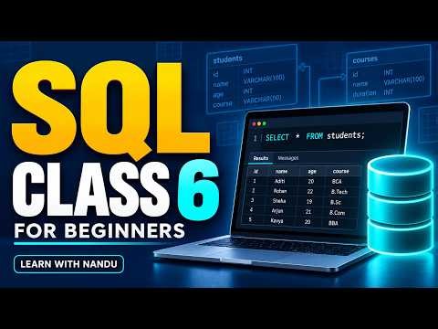 SQL Class | Introduction to SQL for Beginners#sql #sqlforbeginners #sqltutorial #learnsql #dax