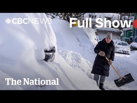 CBC News: The National | Ontario digs out after record snowfall