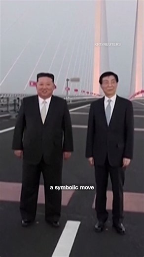 Kim Jong Un crosses new bridge connecting North Korea and China
